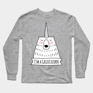 I’m a Grizzlicorn - Grizzly Bear Unicorn Long Sleeve T-Shirt